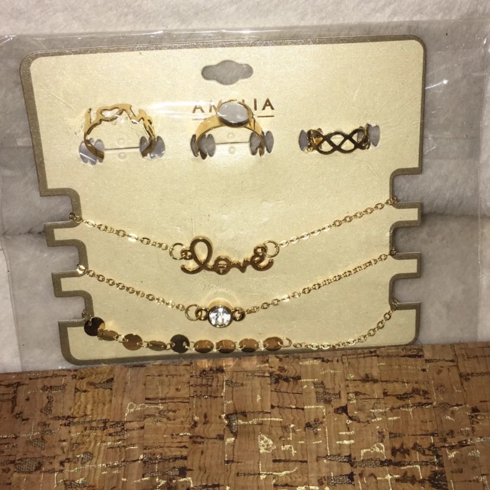 SOLD Toe Rings and Anklet Set